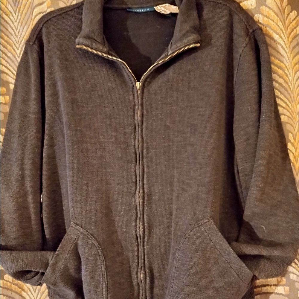 Perry Ellis Heathered Knit Jacket - Picture 3 of 7